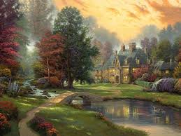 15 Mind Blowing Disney Paintings By Thomas Kinkade The Painter Of Light Follow Us Www Pint Thomas Kinkade Paintings Thomas Kinkade Cottage Kinkade Paintings