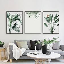 Gold Plant Luxury Picture Home Decor Wall Art Canvas Painting Abstract Fresh Leaves Posters And Prints Art Decor For Living Room In 2020 Picture Wall Living Room Decor Wall Art Living Room