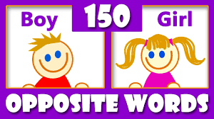 150 Opposite Words In English Opposites For Kids Antonyms Synonyms List Kids Vocabulary Youtube