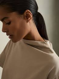 Reiss Cotton-Jersey Oversized T-Shirt in Neutral