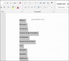 Put in alphabetical order by name, address, or email domain. How To Sort Text And Tables Alphabetically In Microsoft Word