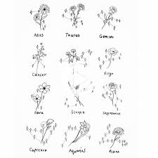 Hollie Sur Instagram Constellations Fleurs Et Etoiles Flowers Flower Astrology Tattoo Leo Tattoo Designs Horoscope Tattoos