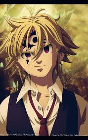 The Smirk And Demon Markings Make Me Think The Has Some Facial Hair Where His Chin Is Shaded Seven Deadly Sins Seven Deadly Sins Anime 7 Deadly Sins