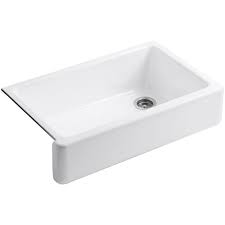 Kohler kitchen sinks undermount cast iron. Kohler Whitehaven Farmhouse Undermount Self Trimming Apron Front Cast Iron 36 Inch Single The Home Depot Canada