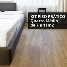 Kit Piso Prático - Quarto Médio de 7 a 11m2 - CasaT