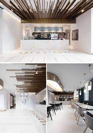this new restaurant and cafe is located inside an old school building in shanghai modern cafe modern interior design ceiling design modern
