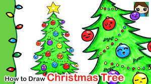Maybe you would like to learn more about one of these? How To Draw A Christmas Tree Easy Youtube