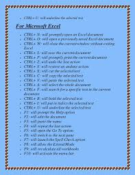 Lovely 31 Design Excel Shortcut Key Chart Thebuckwheater Com