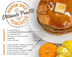 It Works Greens Profit Recipes Pumpkin Spice Pancakes Profit Recipes Recipes Pumpkin Spice Pancakes