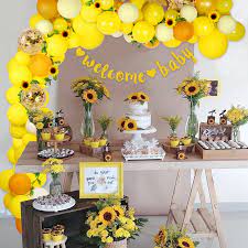 Sunflower Balloon Garland Arch Kit Yellow Bee Party Supplies 1st Birthday Party Decorations Yellow Balloons Boy Baby Shower Deco Ballons Accessories Aliexpress