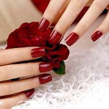 From sparkling glitter and bright colours to muted tones and natural shades, our acrylic nail. Artplus Preglued 24pcs X 3 3 Pack Burgundy False Nails Kit Medium Full Cover With Upgraded Super Adhesive Tabs Press On And 2g Spare Glue Fake Nails Art Buy Online In Bahrain At