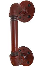 Something new, created from age old materials. Urban Industrial Decor Pipe Door Handle 7 5 Rustic Red Buy Online In Andorra At Andorra Desertcart Com Productid 33963176