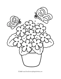 Flower Coloring Pages (Free Printable PDFs) - Cute Coloring Pages For Kids