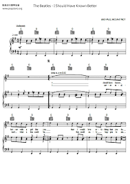 intro g d g d g d g d verse g d g d g d g d i.should have known better with a girl like you g d em c that i would love everything that you do and i do d g d g hey hey hey and i do d g d g d g d g d woh oh woh oh i.never realised what a kiss could be g d em c b7 this could only happen to me can't you see can't you see chorus em c g. The Beatles I Should Have Known Better Sheet Music Pdf Free Score Download