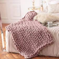 Here In Wool Hugs Weve Found The Perfect Way To Bring Beauty And Softness To Your Home Just Put One O Pink Throw Blanket Dusty Pink Blanket Cozy Throw Blanket