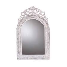 Ideal colors to get the french country interior design look, are colors inspired by the french landscape including terra cotta red, green, yellow and mediterranean blue. Arched Top Wall French Country Mirror White Overstock 25602244