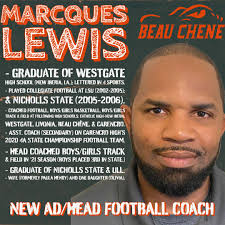 Welcome to our new Athletic Director and Head Football Coach- Marcques Lewis