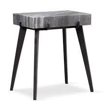 Mod Rectangular Accent Table Marble American Signature Furniture Marble Accent Table White Side Tables Accent Table