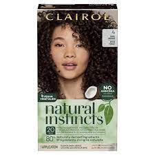 All hair color dye's damages hair but usually the professionals know what ingredients are in the hair dyes and how to work with them. Clairol Natural Instincts Demi Permanent Hair Color Creme 4 Dark Brown 1 Application Walmart Com Walmart Com