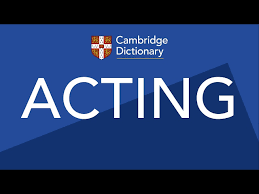 The world's favourite online dictionaries & grammar resources for learners of english. Acting Pronunciation In English