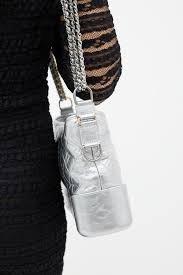 Chanel // Silver Gabrielle Quilted Shoulder Bag
