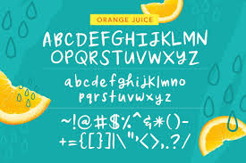 Orange Juice Font Orange Juice Orange Spice Things Up