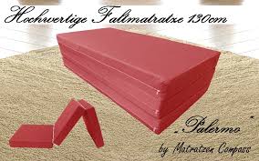 Hochwertige 7 zonen taschenfederkernmatratze 130x190 cm h3 130 x 190 cm 24 cm. Faltmatratze Palermo 130x190x11 Cm Rot Matratzen Compass