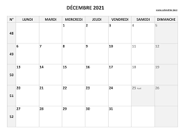 Calendrier 2021 à imprimer gratuit. Calendrier 2021 Mensuel A Imprimer
