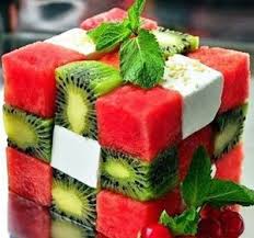 How To Make A Fruit Salad Cube Recettes De Cuisine Salade Pour Barbecue Cuisine Facile