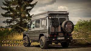 If you're looking for all terrain luxury and have a grotesque bankroll, you might be into this thing. Mercedes Benz G Klasse 4x4camp Expedition Camper Greywolf Interieur Youtube