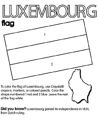 Black And White Flag With Red Cross In Middle Luxembourg On Crayola Com Flag Coloring Pages Coloring Pages Poland Flag
