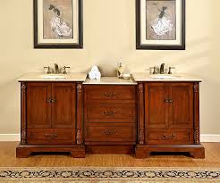 Plenty of space for all the toiletries and free samples. 87 Inch Double Sink Bathroom Vanity With Middle Cabinet Of Drawers