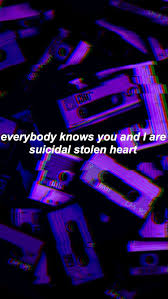 Aesthetic Broken Heart Black And Blue Wallpaper Pin On Phone Backgrounds 3