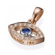 Yaniv Fine Jewelry 18k Gold Evil Eye Pendant Necklace With Diamond Accent Evil Eye Pendant Fine Jewelry Matching Gold Chains