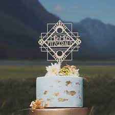 There are so many great 2021 wedding trends. Vintage And Retro Wedding Themed Decor Art Deco Custom Cake Topper Great Gatsby Wedding Cake Topper Vintage Wedding Cake Topp Cake Decorating Supplies Aliexpress