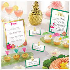 They are printed on recycled content, satin gloss heavy weight paper. Amscan Summer Luau 8 75 In Mini Buffet Decorating Kit 3 Pack 410087 The Home Depot