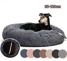 Lit Apaisant Comfy Pour Chien Sommeil Gris Fonce Auto Rechauffant Et Ameliore Chien Lit Anti Stress Extra Large Lavable A Chien Chat Chien Animaux De Compagnie