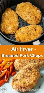 Easy Air Fryer Breaded Pork Chops Recipe Crispy Best Recipe Box In 2020 Breaded Pork Chops Pork Chop Dinner Air Fryer Recipes Healthy