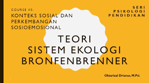Teori ekologi bronfenbrenner melihat perkembangan anak dipengaruhi oleh konteks sosialnya. Course 5 Teori Sistem Ekologi Bronfenbrenner Konteks Sosial Perk Sosioemosional Bag 1 Youtube