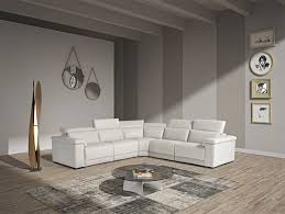 Oltre alla produzione di salotti sia classici che moderni, doimo salotti offre la versatilità dei salotti alice's garden offre la consegna a domicilio di mobili per il vostro giardino. Estro Salotti Palinuro Reclining Sectional Sofa In White Leather
