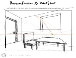 Draw a line that will define the front side of the backrest down to the end of the perspective line 3. Two Point Perspective Question From Mastering Perspective Class Exercise 5 Svslearn Forums