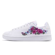 details about adidas farm rio advantage floral white pink women casual shoes sneakers ef0130