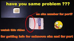 That's an important distinction to make, because the iccid isn't the only identification number. Get Your Sim Iccid No For Port Or Unknown Sim Detail Youtube