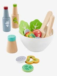 Set De Salade En Bois Multicolore Vertbaudet