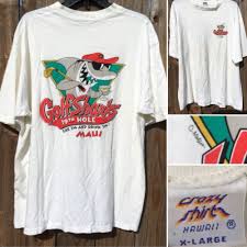 Vintage Crazy Shirts Hawaii Golf Sharks Maui T Shirt X Large Usa Ebay Weird Shirts Golf T Shirts Golf Shirts Ideas