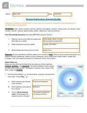 Check spelling or type a new query. Element Builder Lab Report 1 1 Doc Name Date Student Exploration Element Builder Vocabulary Atom Atomic Number Electron Electron Dot Diagram Course Hero