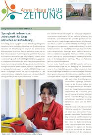 Neuer nachbarschaftstreff anna haag mehrgenerationenhaus. Zeitung Anna Haag Haus Sprungbrett In Den Ersten Arbeitsmarkt Fur Junge Menschen Mit Behinderung Integrationsunternehmen Tandiem Pdf Free Download