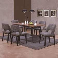 Durability is a key characteristic as many people who spend a lot of time at the table. 5 3ft 6 Seater Modern Dining Table Set Grey Fabric Cushion Dining Chairs