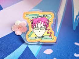 Saiki K Acrylic Pin Badge Saiki Kusuo Button I'm - Etsy Norway
