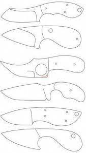Templates are very handy in getting a design from a piece of paper onto a bar of steel. Knife Making Diy Knifemaking Knife Template Knife Patterns Knife Making